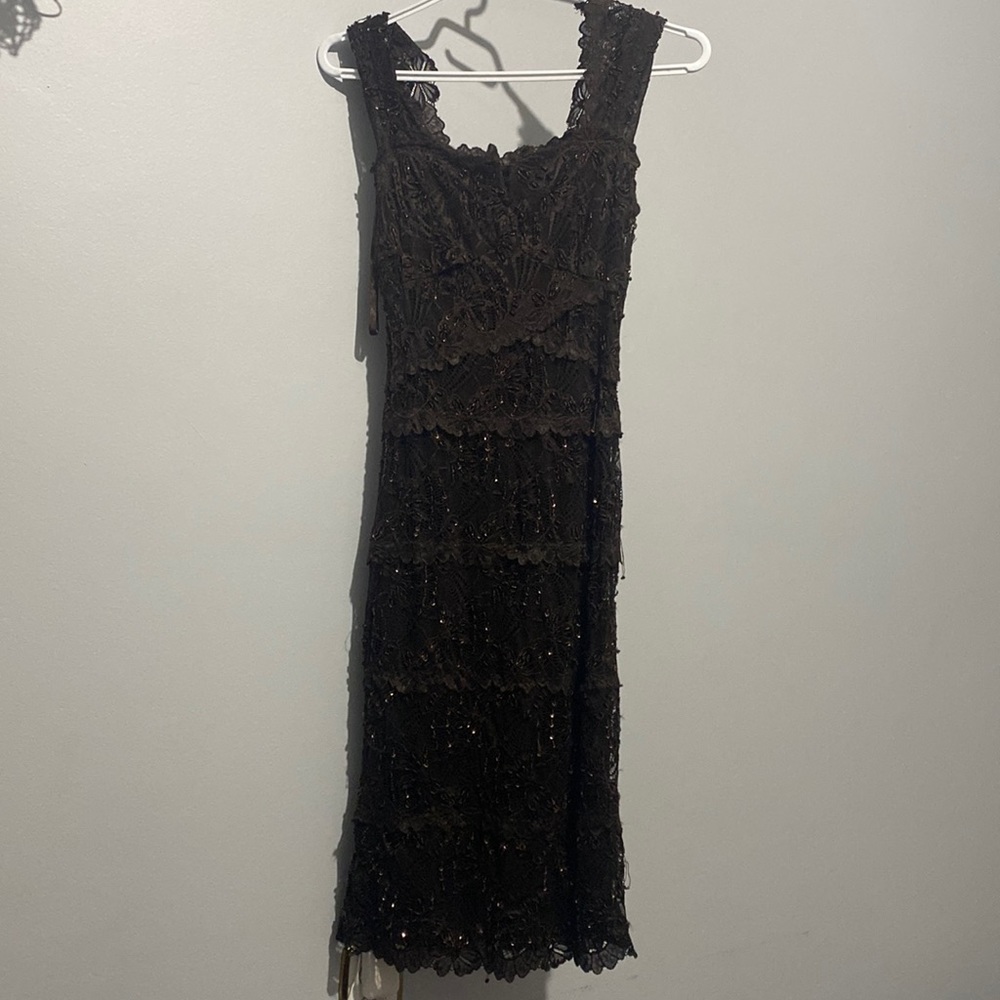 Brown sequin/beaded dress